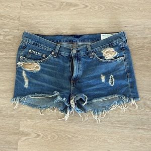 Rag and bone 100% cotton denim shorts